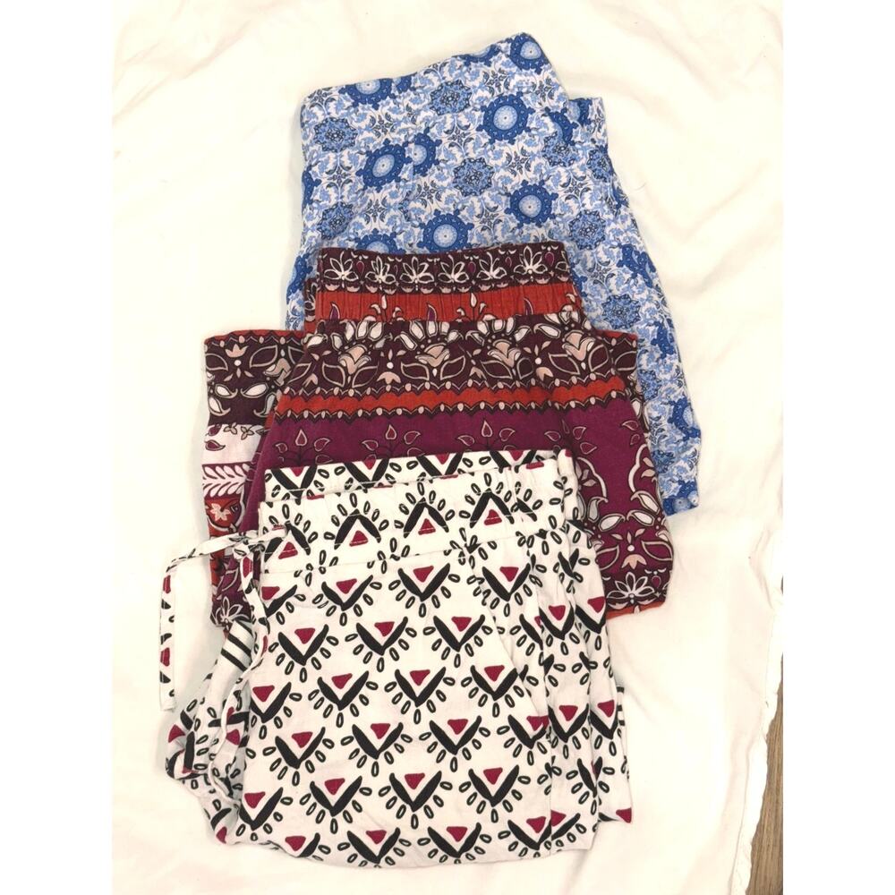 LOFT Linen Blend Shorts & Skirt 3 Piece Lot Medium